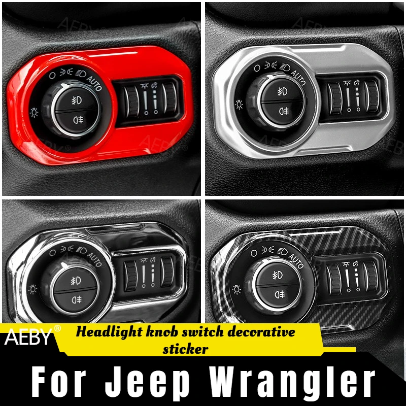 For Jeep Wrangler 2018-2024 Aluminum alloy headlight knob decorative ring bezel,switch trim,Headlight protection sticker
For Jeep Wrangler 2018-2024 Aluminum alloy headlight knob decorative ring bezel,switch trim,Headlight protection sticker