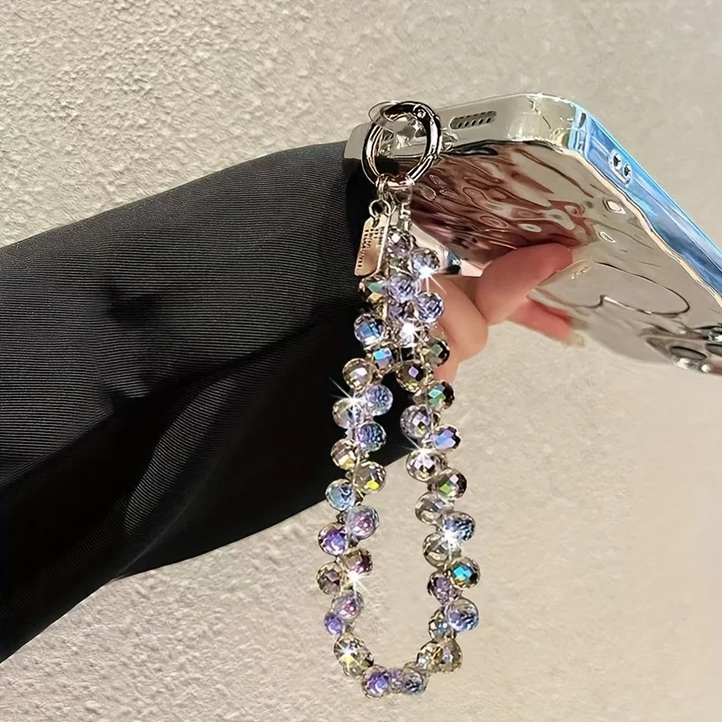 Luxury Crystal Bead Wrist Strap Phone Lanyard - Sparkling Multicolor Light Gemstone Phone Case And Women'S Handbag Pendant, CCD
Luxury Crystal Bead Wrist Strap Phone Lanyard - Sparkling Multicolor Light Gemstone Phone Case And Women'S Handbag Pendant, CCD