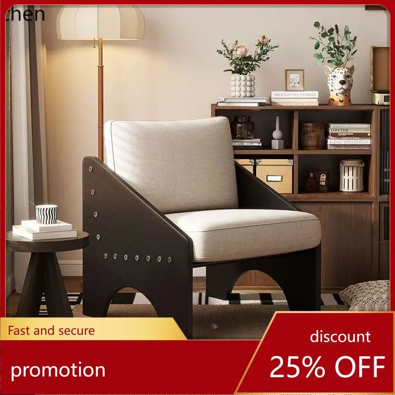 CZ Vintage Style Solid Wood Single Sofa Chair for Home Living Room Balcony Lazy Sofa Cotton Linen Sofa Leisure Chair
CZ Vintage Style Solid Wood Single Sofa Chair for Home Living Room Balcony Lazy Sofa Cotton Linen Sofa Leisure Chair