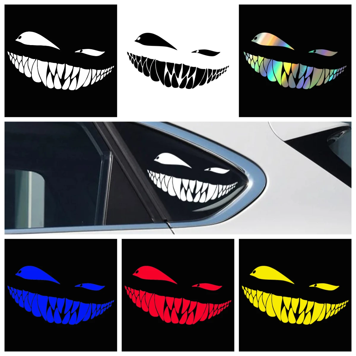 Scary Demon Smiling Face Car Sticker Vinyl Decal for Rear Windshield Bumper JDM Style Waterproof Automotive Exterior Decor
Scary Demon Smiling Face Car Sticker Vinyl Decal for Rear Windshield Bumper JDM Style Waterproof Automotive Exterior Decor
