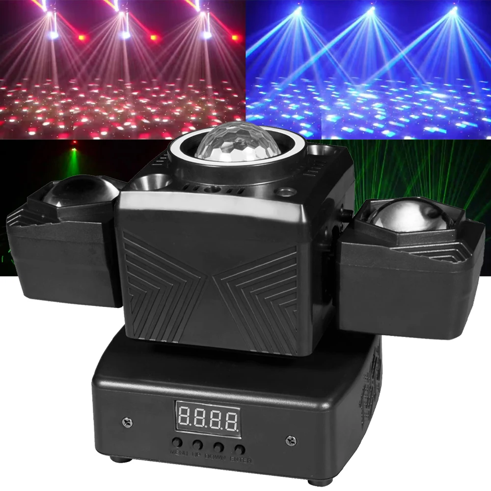 Magic Ball Beam Lights 5IN1 Effect Moving Head Laser Lights LED Strobe Lights DJ Party Lights With LED Strip DMX Remote Control
Magic Ball Beam Lights 5IN1 Effect Moving Head Laser Lights LED Strobe Lights DJ Party Lights With LED Strip DMX Remote Control
