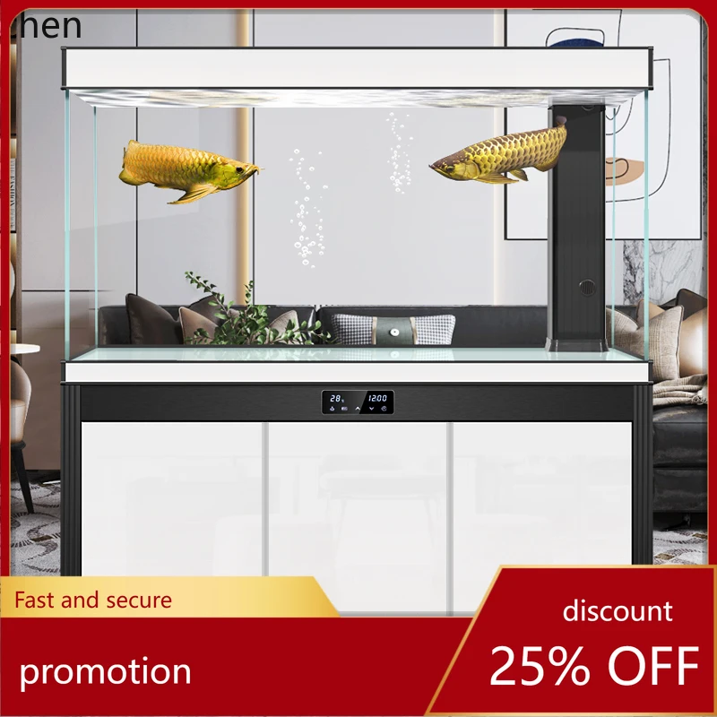 HT Glass Fish Tank Living Room Large Floor-standing Home Entrance Ecological Tank Bottom Filter Goldfish Tank
HT Glass Fish Tank Living Room Large Floor-standing Home Entrance Ecological Tank Bottom Filter Goldfish Tank