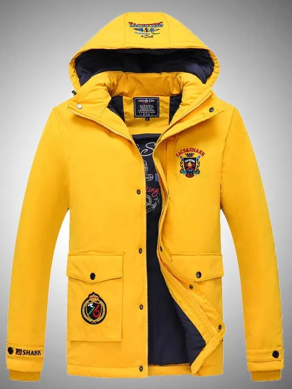 Мужская демисезонная куртка из высококачественного хлопка, новая модель, с капюшоном, повседневная, с вышивкой, в европейском стиле, верхняя одежда
Мужская демисезонная куртка из высококачественного хлопка, новая модель, с капюшоном, повседневная, с вышивкой, в европейском стиле, верхняя одежда