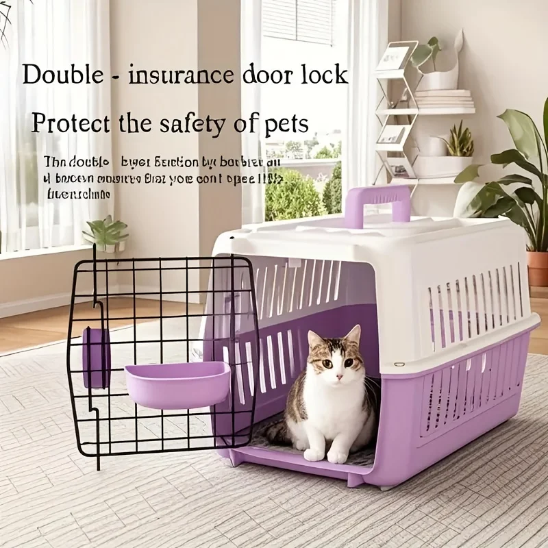 Aviation-Certified Portable for Air Travel - IATA-Compliant Small Animal Carrier with Breathable Design, Partition Dividers & Easy Assembly - Sturdy & Durable for cats, Dogs, Rabbits in Plane Cabin - Carrier Suitable for Airports
Aviation-Certified Portable for Air Travel - IATA-Compliant Small Animal Carrier with Breathable Design, Partition Dividers & Easy Assembly - Sturdy & Durable for cats, Dogs, Rabbits in Plane Cabin - Carrier Suitable for Airports
