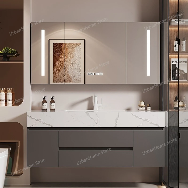 Light Luxury Combination Bathroom Cabinets Seamless Bathroom Cabinets Ceramic Bathroom Home Furniture In Particolare ZY50YSG
Light Luxury Combination Bathroom Cabinets Seamless Bathroom Cabinets Ceramic Bathroom Home Furniture In Particolare ZY50YSG