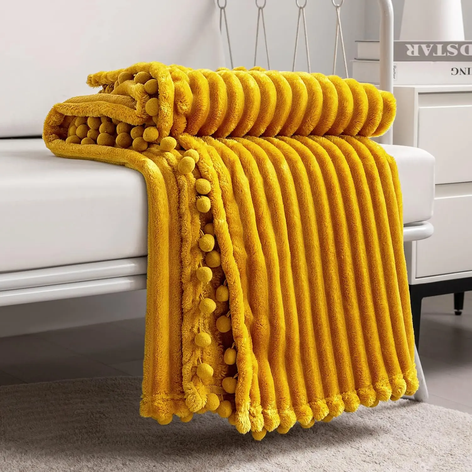 Fleece Blanket Queen Size – 90X90, Yellow - Soft, Plush, Fluffy, Fuzzy, Warm, Cozy – Perfect Throw For Couch, Bed, Sofa - With
Fleece Blanket Queen Size – 90X90, Yellow - Soft, Plush, Fluffy, Fuzzy, Warm, Cozy – Perfect Throw For Couch, Bed, Sofa - With