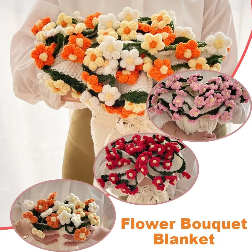 New 60cm 80cm Flower Bouquet Blanket Romantic Daisy Crocheted Crochet Flowers Blanket Handmade DIY Baby Blanket Birthday Wedding
New 60cm 80cm Flower Bouquet Blanket Romantic Daisy Crocheted Crochet Flowers Blanket Handmade DIY Baby Blanket Birthday Wedding