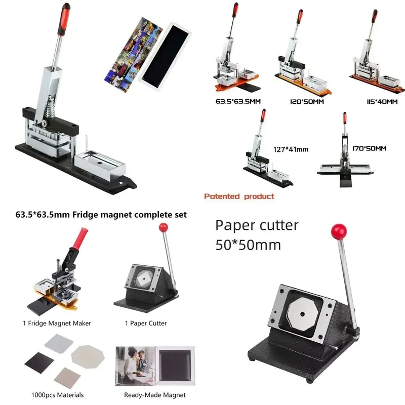 Hot Sales 63.5*63.5mm Manual Photo Magnet Machine Photo Magnet Making Machine
Hot Sales 63.5*63.5mm Manual Photo Magnet Machine Photo Magnet Making Machine
