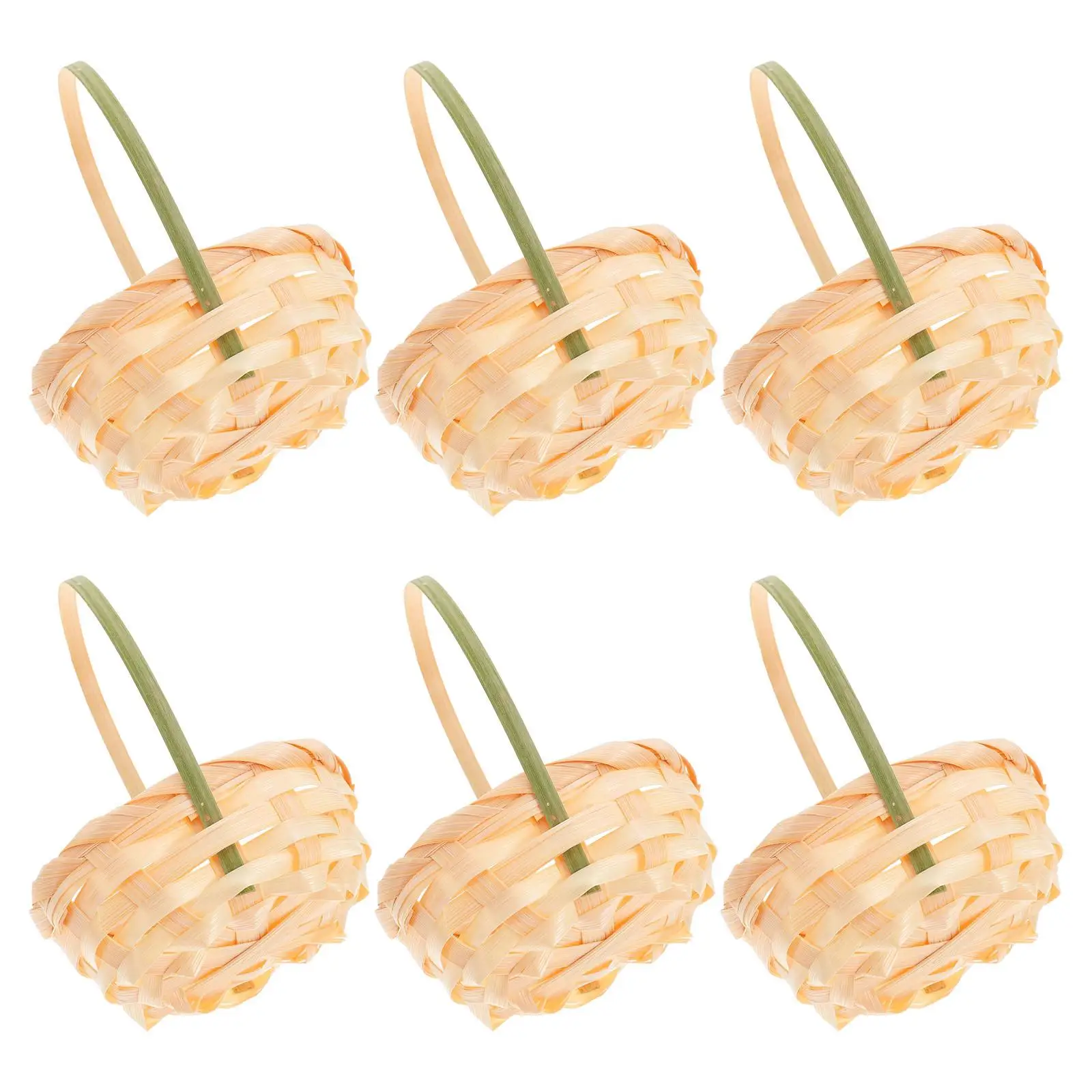 6 Pcs Mini Bamboo Hand Basket Wedding Storage Baskets Fruit Miniature Flower Beach Rattan with Handle
6 Pcs Mini Bamboo Hand Basket Wedding Storage Baskets Fruit Miniature Flower Beach Rattan with Handle