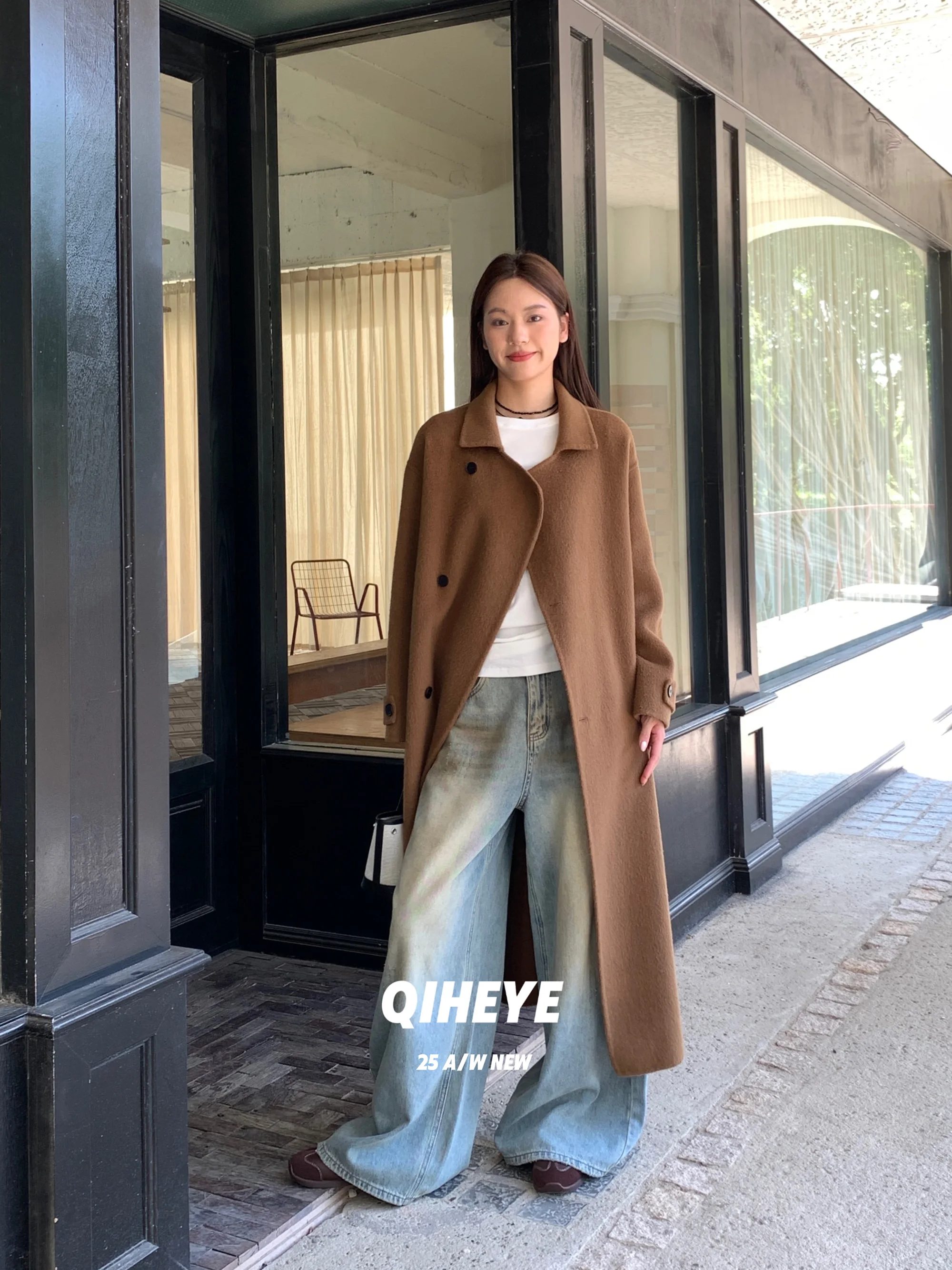 Double-Sided Wool Alpaca Long Coat Women's Autumn Winter High nce Sensation QIHEYE Commute Sle Loose Fit Coat
Double-Sided Wool Alpaca Long Coat Women's Autumn Winter High nce Sensation QIHEYE Commute Sle Loose Fit Coat