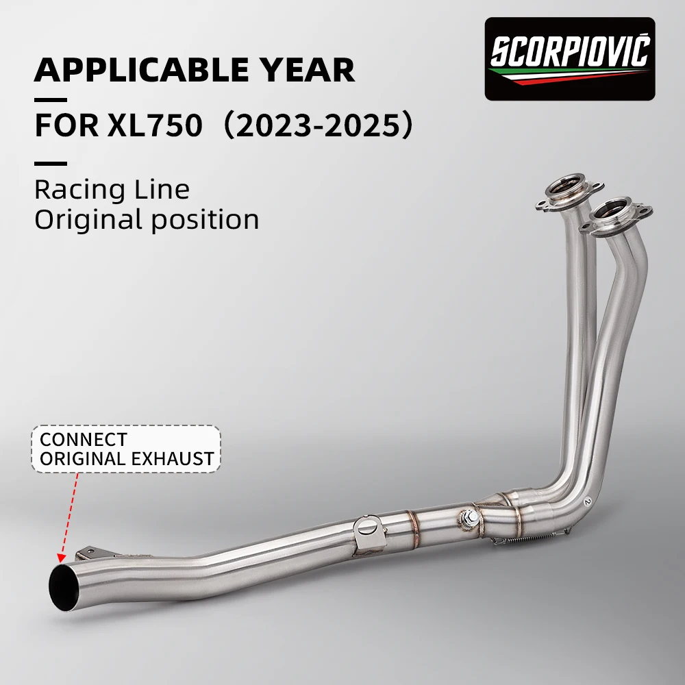 Header Link Pipe For XL 750 XL750 Transalp 750, 51mm Slip-On original muffler Motorcycle Exhaust Escape Muffler
Header Link Pipe For XL 750 XL750 Transalp 750, 51mm Slip-On original muffler Motorcycle Exhaust Escape Muffler
