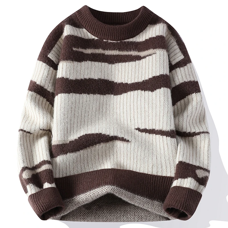 Men's Autumn and Winter New Sweater Solid Jacquard Casual Warm High Quality Pullover Sweaters Men Brand Clothing Long Sleeve
Men's Autumn and Winter New Sweater Solid Jacquard Casual Warm High Quality Pullover Sweaters Men Brand Clothing Long Sleeve