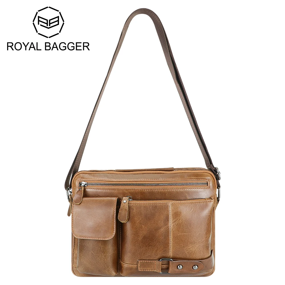 Royal Bagger Retro Messenger Bag, Large Capacity Business Pack, Casual Commuter Shoulder Crossbody Bags 1716
Royal Bagger Retro Messenger Bag, Large Capacity Business Pack, Casual Commuter Shoulder Crossbody Bags 1716