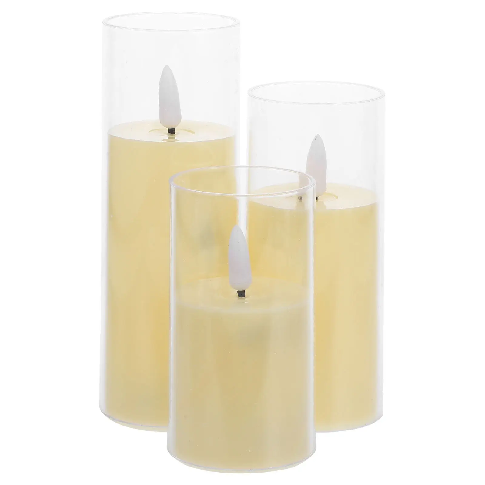 3 Pcs Home Decor Christmas Decorations White Battery Operated Candles with Remote
3 Pcs Home Decor Christmas Decorations White Battery Operated Candles with Remote