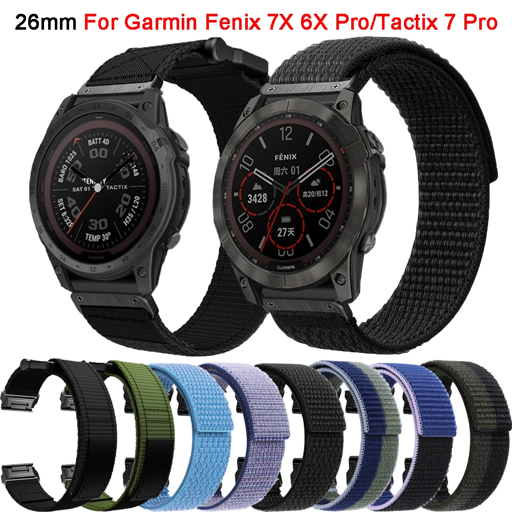 Ремешок нейлоновый быстросъемный для смарт-часов Garmin Тактический X 7 Pro/Fenix 7X 6X Pro 5X Plus Delta 3 3HR, 26 мм
Ремешок нейлоновый быстросъемный для смарт-часов Garmin Тактический X 7 Pro/Fenix 7X 6X Pro 5X Plus Delta 3 3HR, 26 мм