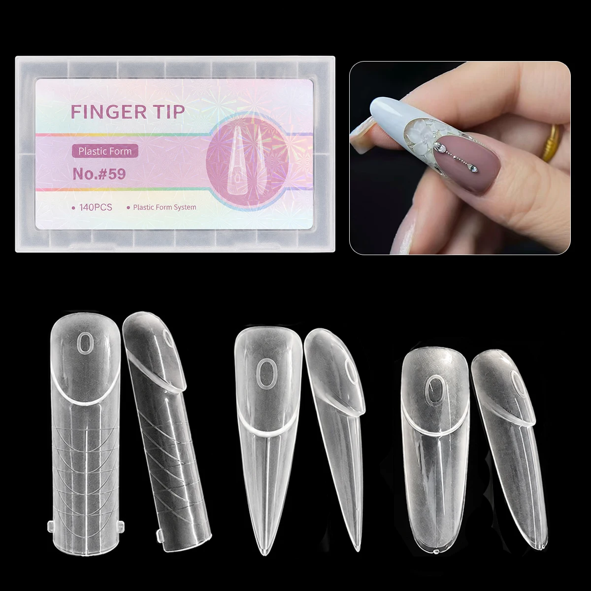 Matte Anti-slip French Nail Extension Forms 14 Sizes Space Acrylic Nail Molds 140PCS Professional Home Manicure Accessories
Matte Anti-slip French Nail Extension Forms 14 Sizes Space Acrylic Nail Molds 140PCS Professional Home Manicure Accessories