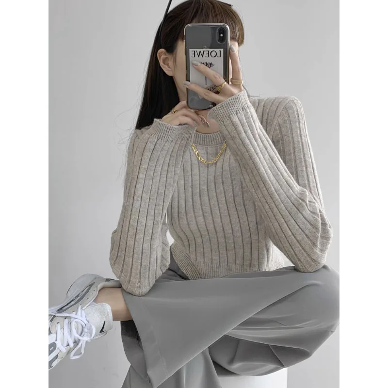 Round Neck Winter Thick Bottom Sweaters Comfortable Solid Color Pullover Sweater 2023 New Design Sense Sweater
Round Neck Winter Thick Bottom Sweaters Comfortable Solid Color Pullover Sweater 2023 New Design Sense Sweater