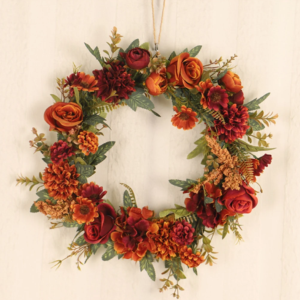 1pc Premium Wreath Decoration Lifelike Simulated Plant Garland for Door Wall Holiday Home Year Round Use 
1pc Premium Wreath Decoration Lifelike Simulated Plant Garland for Door Wall Holiday Home Year Round Use