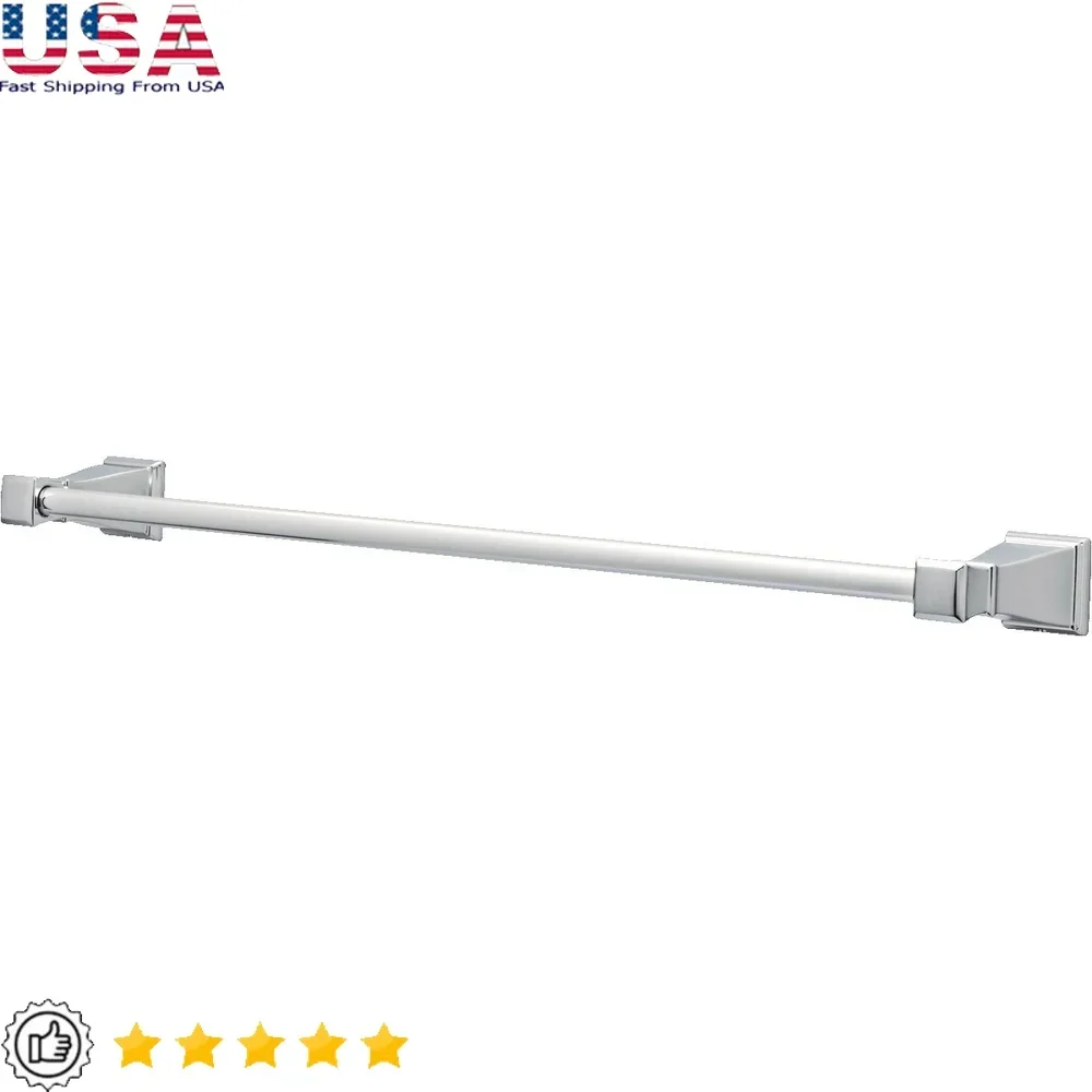 24-дюймовый хромированный вешалка для полотенец, настенный держатель для ванной комнаты, прочный литой цинк, экономия места, дизайн, простая установка, аксессуары 
24-дюймовый хромированный вешалка для полотенец, настенный держатель для ванной комнаты, прочный литой цинк, экономия места, дизайн, простая установка, аксессуары