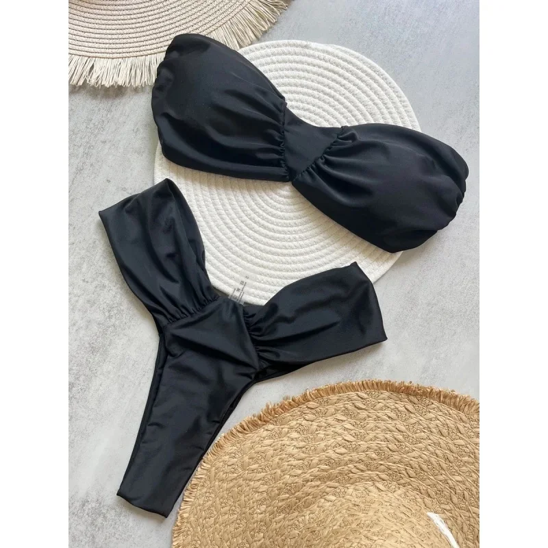 Модное однотонное бикини с эффектом пуш-ап, женский купальник, сексуальный комплект бикини без бретелек с открытой спиной, новинка 2025 года, разделенный купальный костюм, женский комплект из 2 предметов
Модное однотонное бикини с эффектом пуш-ап, женский купальник, сексуальный комплект бикини без бретелек с открытой спиной, новинка 2025 года, разделенный купальный костюм, женский комплект из 2 предметов