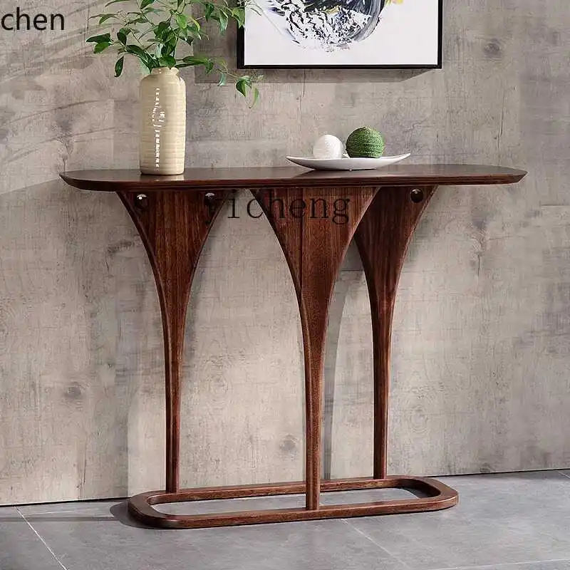 ZML Simple Modern Entrance Table Nordic Entryway Wall-Mounted Display Table Ebony Wood Furniture Solid Wood Entryway Table
ZML Simple Modern Entrance Table Nordic Entryway Wall-Mounted Display Table Ebony Wood Furniture Solid Wood Entryway Table