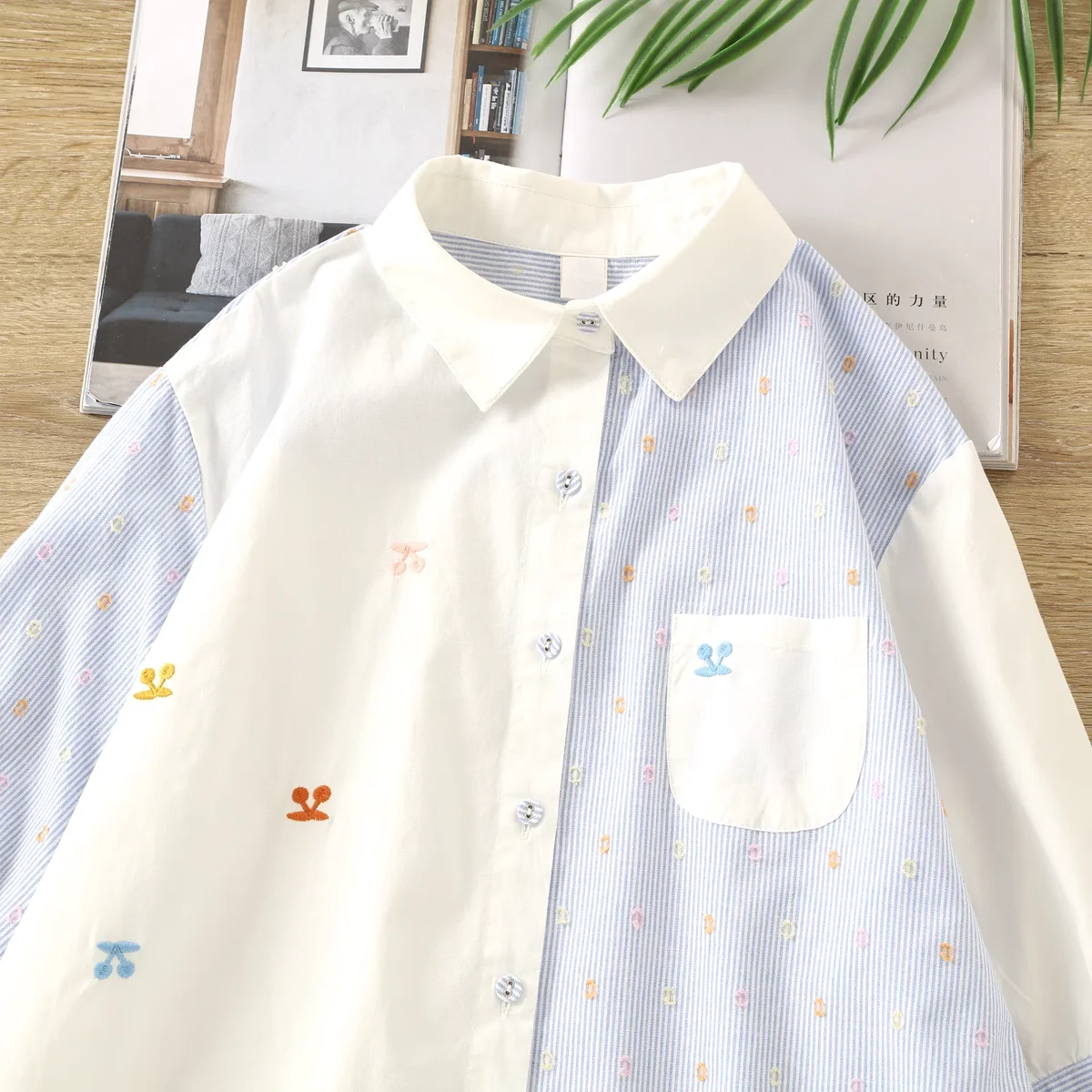 Harajuku 2021, модные полосатые лоскутные рубашки, блузки с короткими рукавами для женщин, летние шикарные хлопковые топы в японском стиле с короткими рукавами
Harajuku 2021, модные полосатые лоскутные рубашки, блузки с короткими рукавами для женщин, летние шикарные хлопковые топы в японском стиле с короткими рукавами