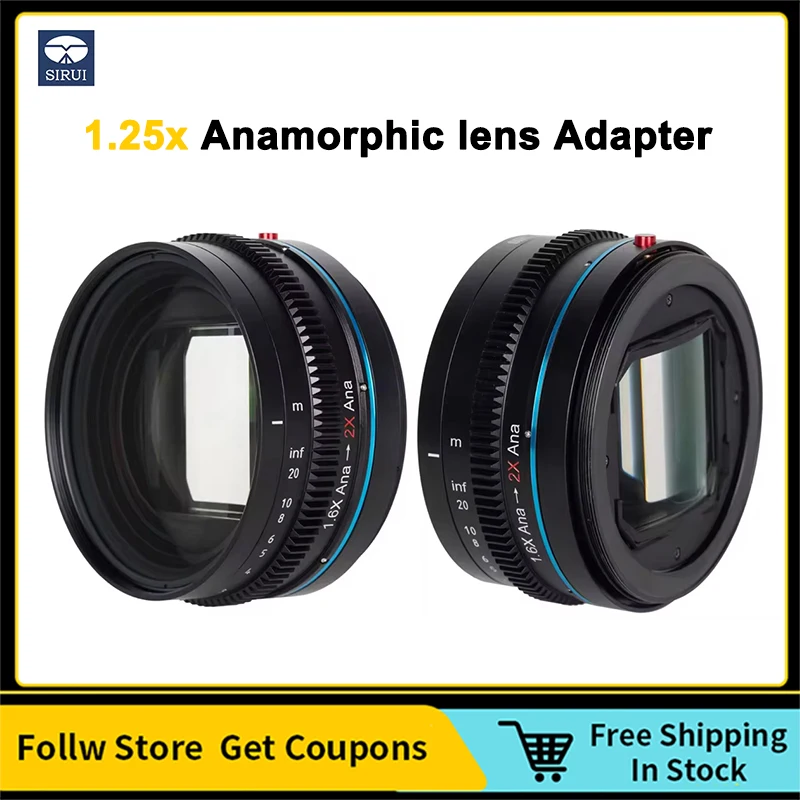 SIRUI 1.25x Anamorphic lens Adapter With 67 72 77 82 92mm Ring Can Expanded to 2X Effect For Sony Canon Nikon TAMRON lens
SIRUI 1.25x Anamorphic lens Adapter With 67 72 77 82 92mm Ring Can Expanded to 2X Effect For Sony Canon Nikon TAMRON lens