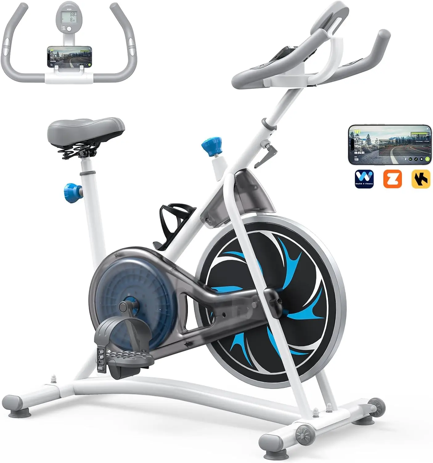 Exercise Bike Indoor Cycling Bike: Fitness Stationary Bike Machine for Home Cardio Gym - 300lbs Weight Capacity, Monitor with Pu
Exercise Bike Indoor Cycling Bike: Fitness Stationary Bike Machine for Home Cardio Gym - 300lbs Weight Capacity, Monitor with Pu