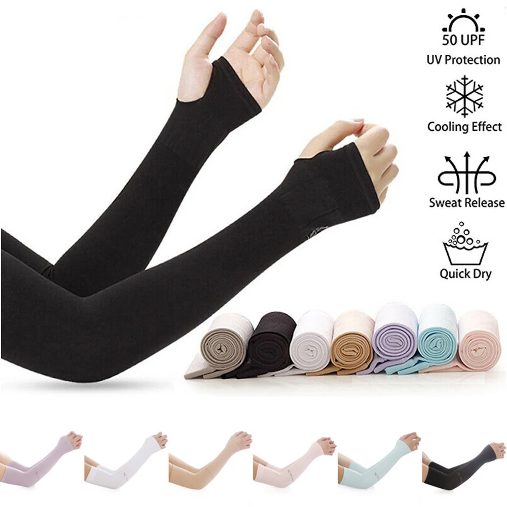 2Pcs Sun UV Protection Hand Cover Arm Sleeves Warmers Sports Sleeve Cooling Warmer Running Fishing Cycling Sleeves
2Pcs Sun UV Protection Hand Cover Arm Sleeves Warmers Sports Sleeve Cooling Warmer Running Fishing Cycling Sleeves
