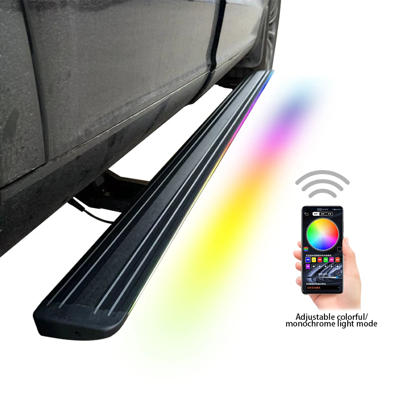 Mobile APP Remote Control With LED Lights Electric Side Step For Hyundai Staria Running Board Foot Step 2021+
Mobile APP Remote Control With LED Lights Electric Side Step For Hyundai Staria Running Board Foot Step 2021+