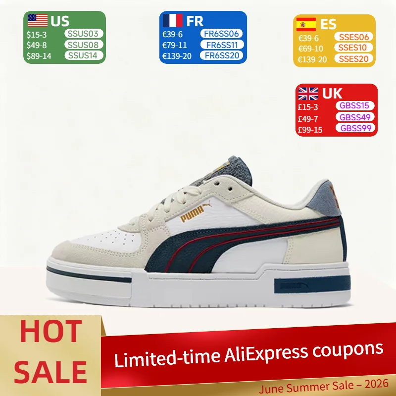 Puma Ca Pro ClassicComfortable fit, wear-resistant, lightweight and breathable low-top casual sneakers, unisex, white 380877-01
Puma Ca Pro ClassicComfortable fit, wear-resistant, lightweight and breathable low-top casual sneakers, unisex, white 380877-01
