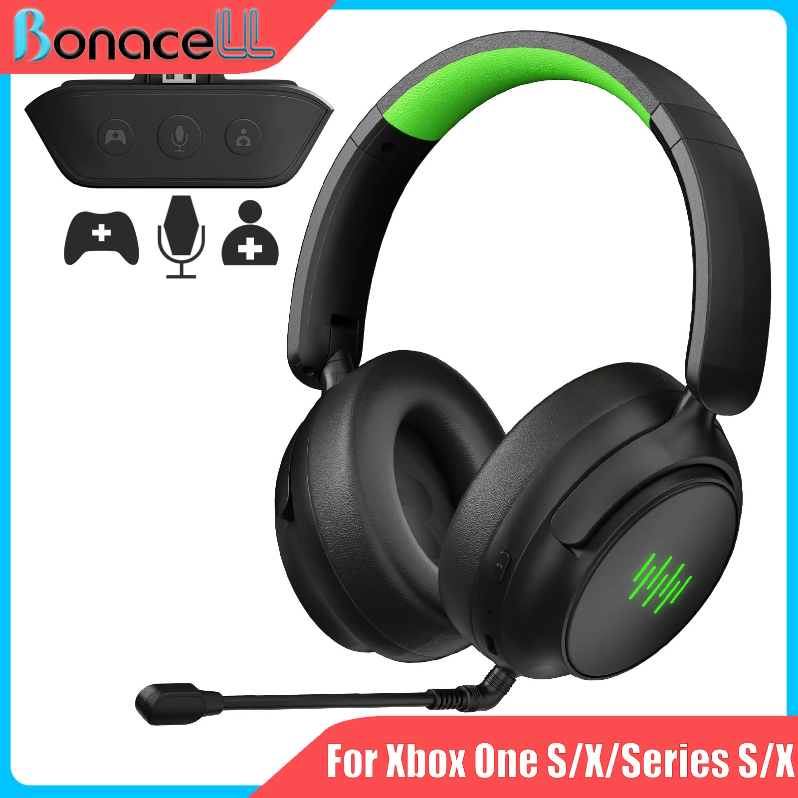 Gaming Headset for Xbox PS5/Mac/PC/Switch W/Game/Chat Audio Balance,Mic Mute,3D Surround Sound,Plug & Play Foldable BT Headphone
Gaming Headset for Xbox PS5/Mac/PC/Switch W/Game/Chat Audio Balance,Mic Mute,3D Surround Sound,Plug & Play Foldable BT Headphone