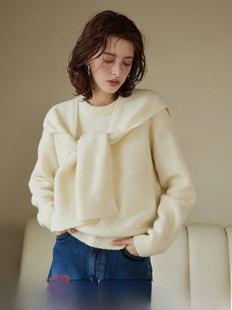 Женский вязаный свитер Lazy Feel из пряжи Circle Yarn, простой фиолетовый уютный зимний топ, модный повседневный трикотаж
Женский вязаный свитер Lazy Feel из пряжи Circle Yarn, простой фиолетовый уютный зимний топ, модный повседневный трикотаж