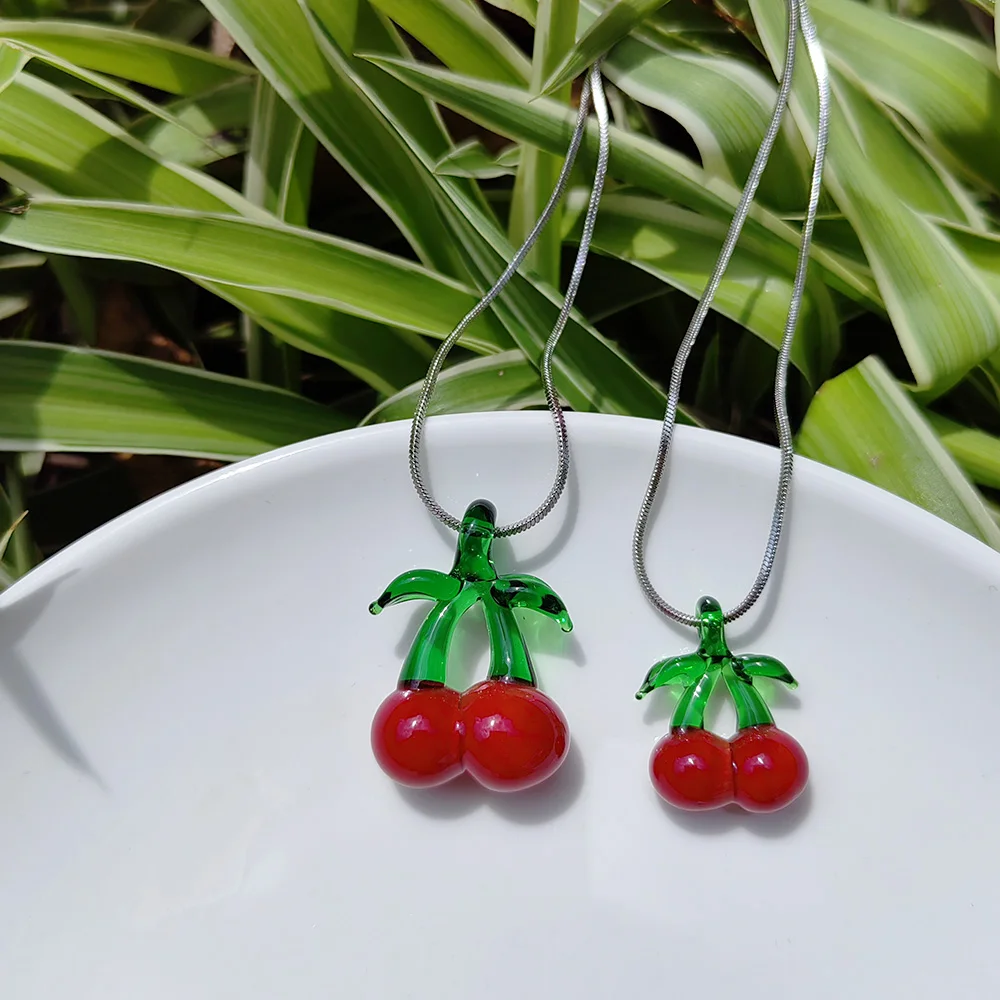 1PCS Handmade DIY Red Cherry Crystal Lobster Glass Pendant Necklaces For Women Lampwork Summer Beach Jewelry Gift
1PCS Handmade DIY Red Cherry Crystal Lobster Glass Pendant Necklaces For Women Lampwork Summer Beach Jewelry Gift