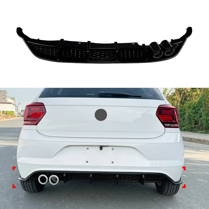 For Volkswagen VW Polo MK6/2019 -2024 Year ABS Rear Bumper Diffuser Lip Splitter Tail Throat Accessories Body Kit
For Volkswagen VW Polo MK6/2019 -2024 Year ABS Rear Bumper Diffuser Lip Splitter Tail Throat Accessories Body Kit