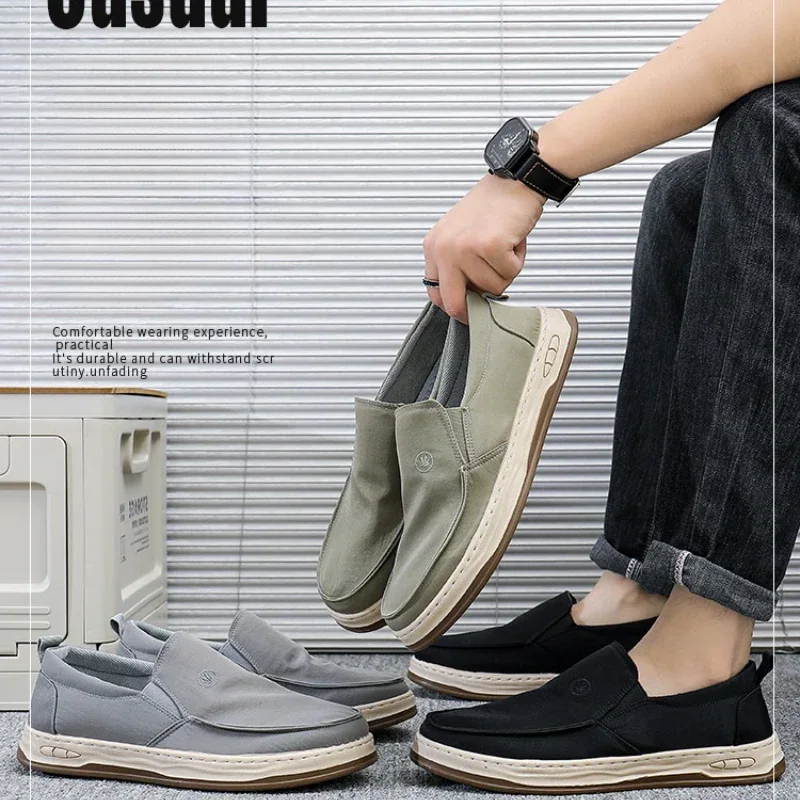 Men's Canvas Shoes Comfortable Man Casual Shoes Soft Breathable Flats for Male Platform Slip-on Men Shoe Zapatillas Hombre 2024
Men's Canvas Shoes Comfortable Man Casual Shoes Soft Breathable Flats for Male Platform Slip-on Men Shoe Zapatillas Hombre 2024