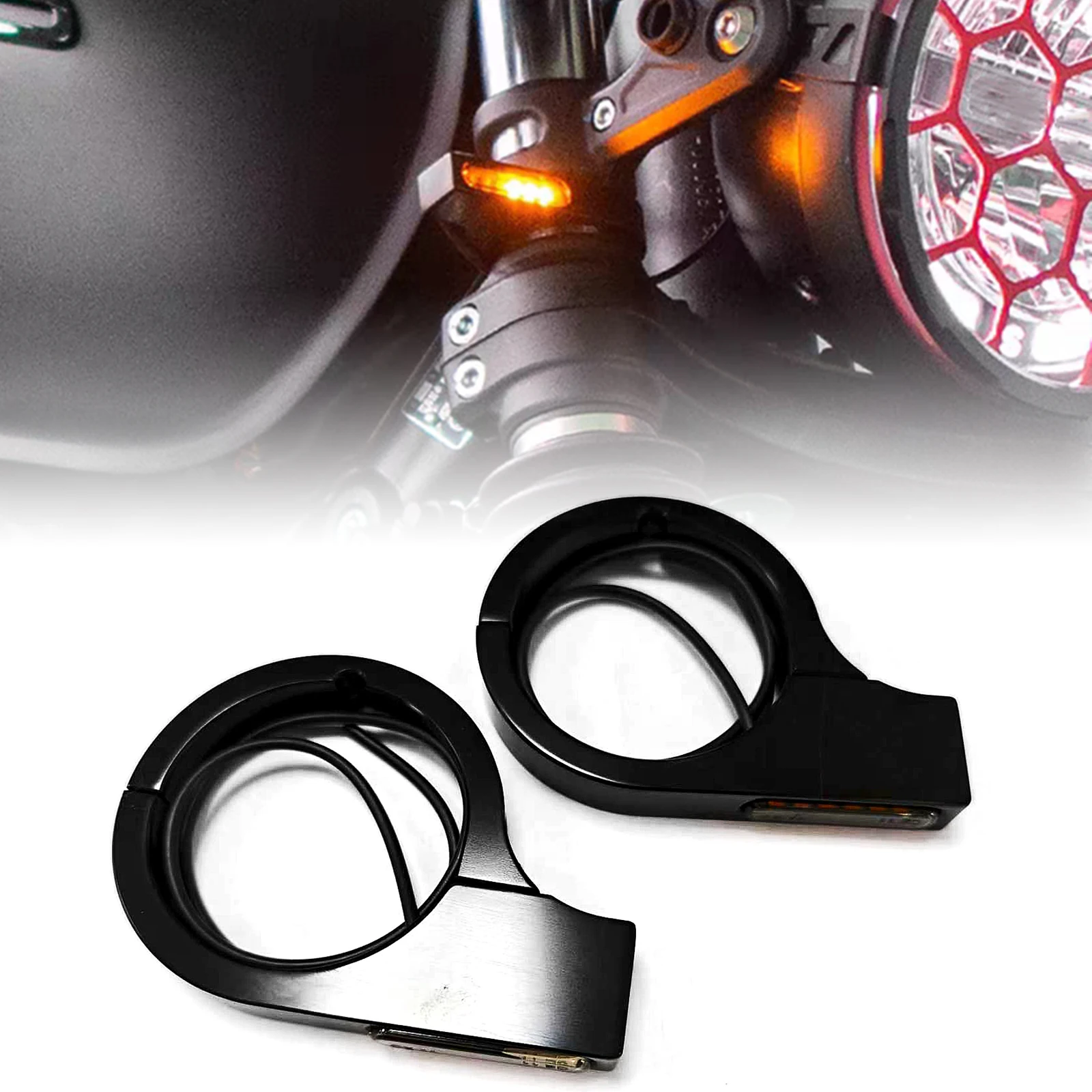 Передняя вилка светодиодные указатели поворота лампа универсальная для Harley Honda Kawasaki Suzuki Yamaha Cruiser Bobber Chopper
Передняя вилка светодиодные указатели поворота лампа универсальная для Harley Honda Kawasaki Suzuki Yamaha Cruiser Bobber Chopper