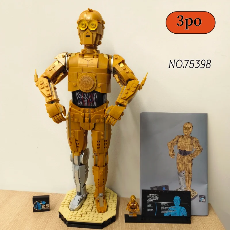 2025 NEW 1138pcs UCS Star Battle C 3PO Robot 75398 Union Bricks Assemble Puzzle Blocks Model For Holiday Party Birthday Gift
2025 NEW 1138pcs UCS Star Battle C 3PO Robot 75398 Union Bricks Assemble Puzzle Blocks Model For Holiday Party Birthday Gift