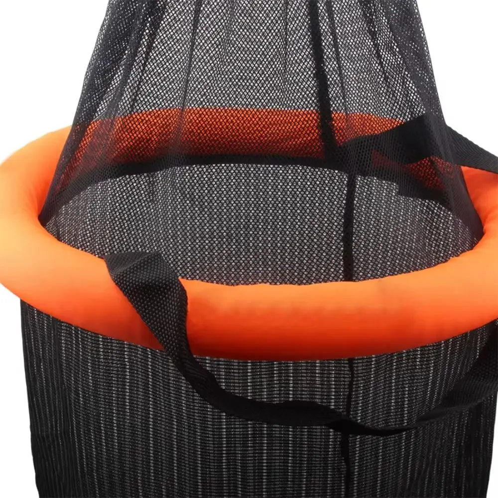 Collapsible Floating Fishing Bait Basket Bright Orange Durable Mesh Live Fish Net Nylon Foldable Fish Keeper
Collapsible Floating Fishing Bait Basket Bright Orange Durable Mesh Live Fish Net Nylon Foldable Fish Keeper