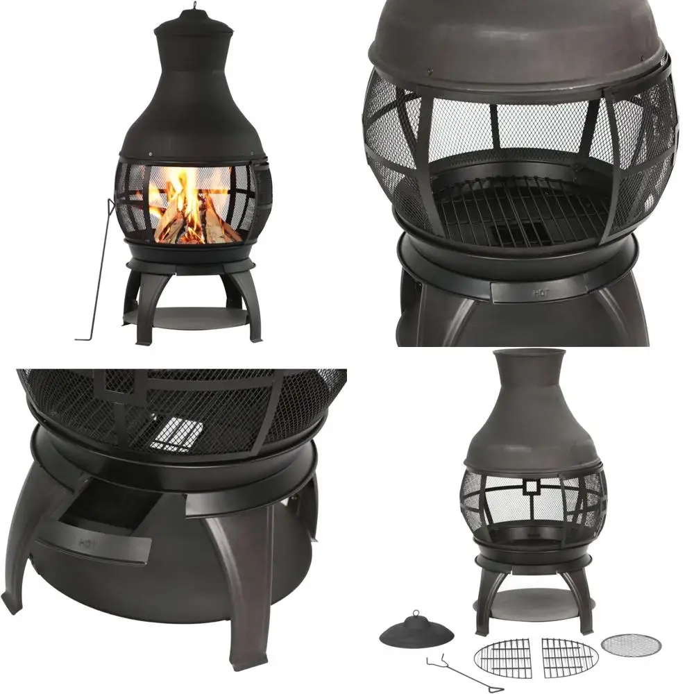 Коричнево-черная уличная деревянная костра, балийский уличный камин Chimenea
Коричнево-черная уличная деревянная костра, балийский уличный камин Chimenea
