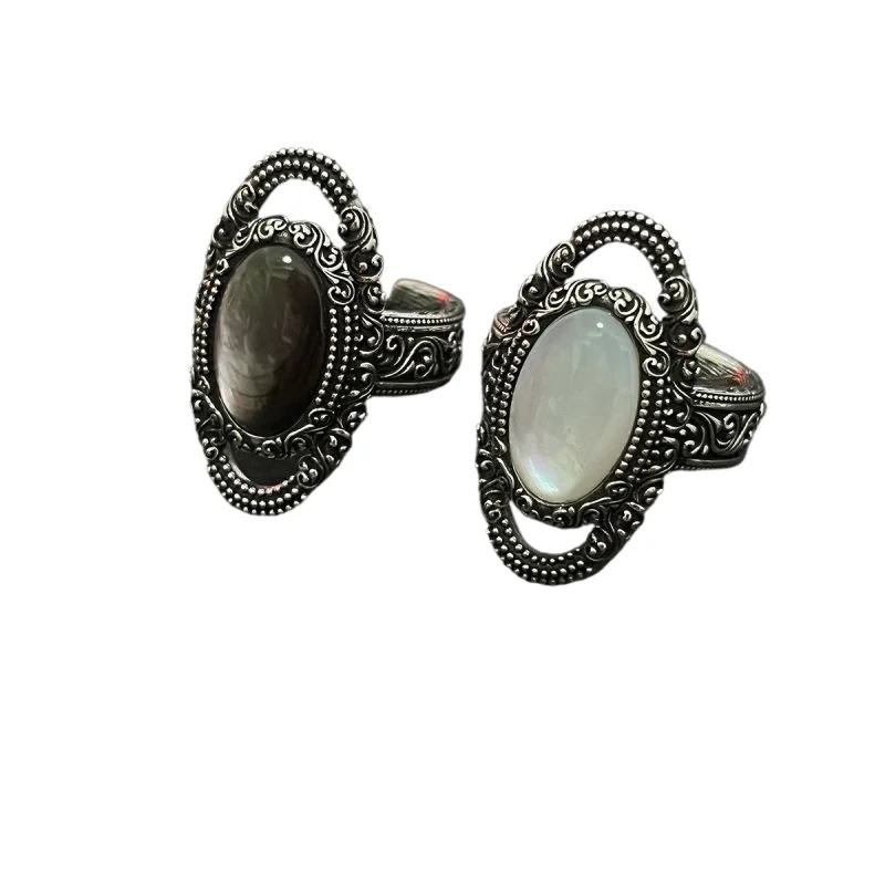 Light luxury ethnic style Tang grass pattern shell new Chinese ring women's niche design ring
Light luxury ethnic style Tang grass pattern shell new Chinese ring women's niche design ring