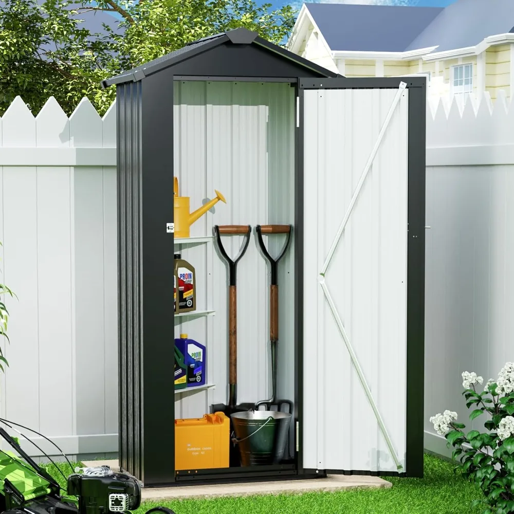 Small Shed Outdoor Storage 2.5X1.4 FT Galvanized Metal Garden Shed Waterproof with Lockable Door for Narrow Backyard, Patio, Gar
Small Shed Outdoor Storage 2.5X1.4 FT Galvanized Metal Garden Shed Waterproof with Lockable Door for Narrow Backyard, Patio, Gar
