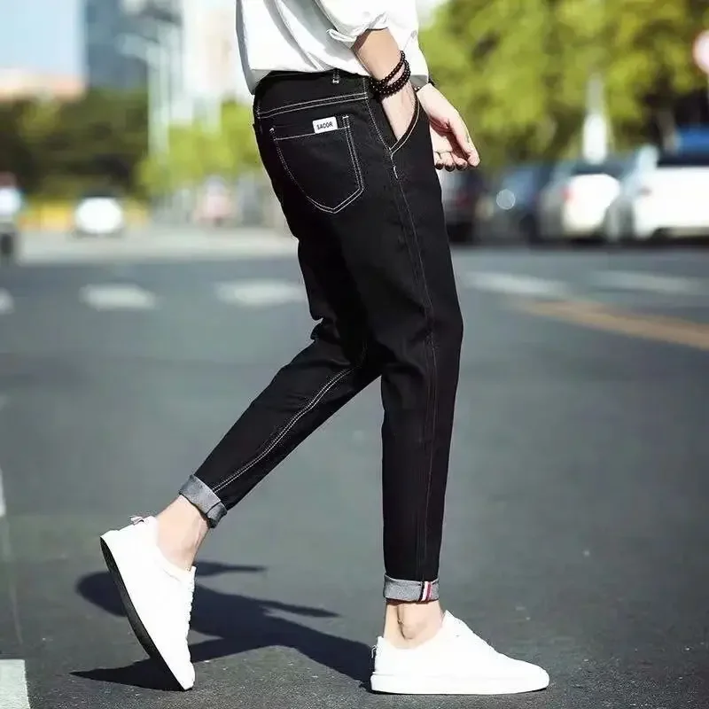 Cropped Tapered Male Cowboy Pants Jeans for Men with Pockets Trousers Buggy Xs Designer Korean Style Kpop Y2k Streetwear Winter
Cropped Tapered Male Cowboy Pants Jeans for Men with Pockets Trousers Buggy Xs Designer Korean Style Kpop Y2k Streetwear Winter