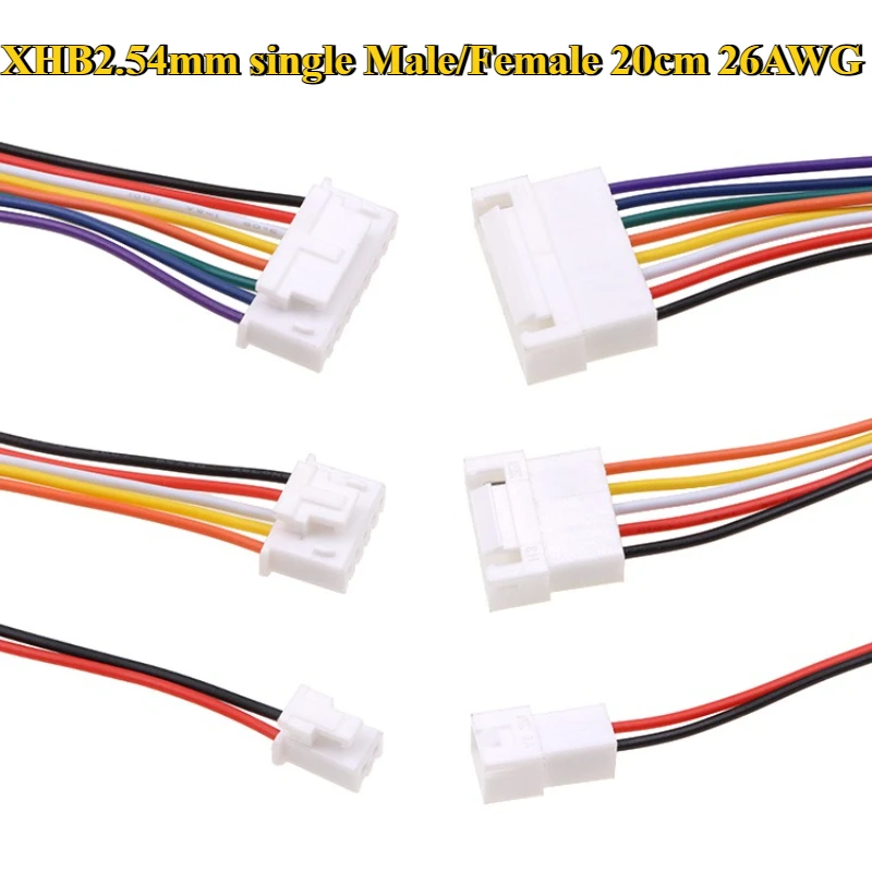XHB2.54mm with lock buckle 2.54mm pitch Male/Female head 2P/3P/4P/5/6P terminal wire length 20cm 26AWG electronic line connector
XHB2.54mm with lock buckle 2.54mm pitch Male/Female head 2P/3P/4P/5/6P terminal wire length 20cm 26AWG electronic line connector