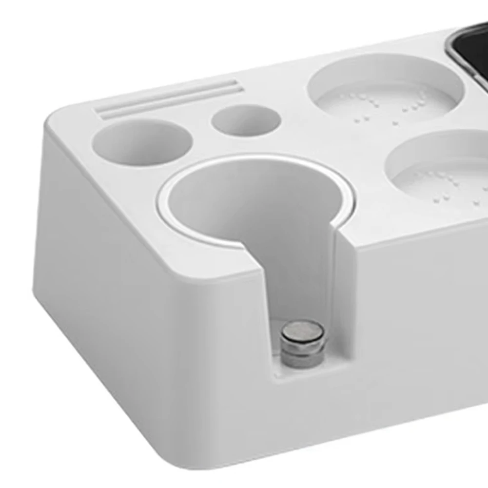 ABS Multi-Function Coffee Tamper Stand Handle Holder Hammer Cloth Powder Dispenser Storage For 51/58Mm Portafilter-AT30
ABS Multi-Function Coffee Tamper Stand Handle Holder Hammer Cloth Powder Dispenser Storage For 51/58Mm Portafilter-AT30