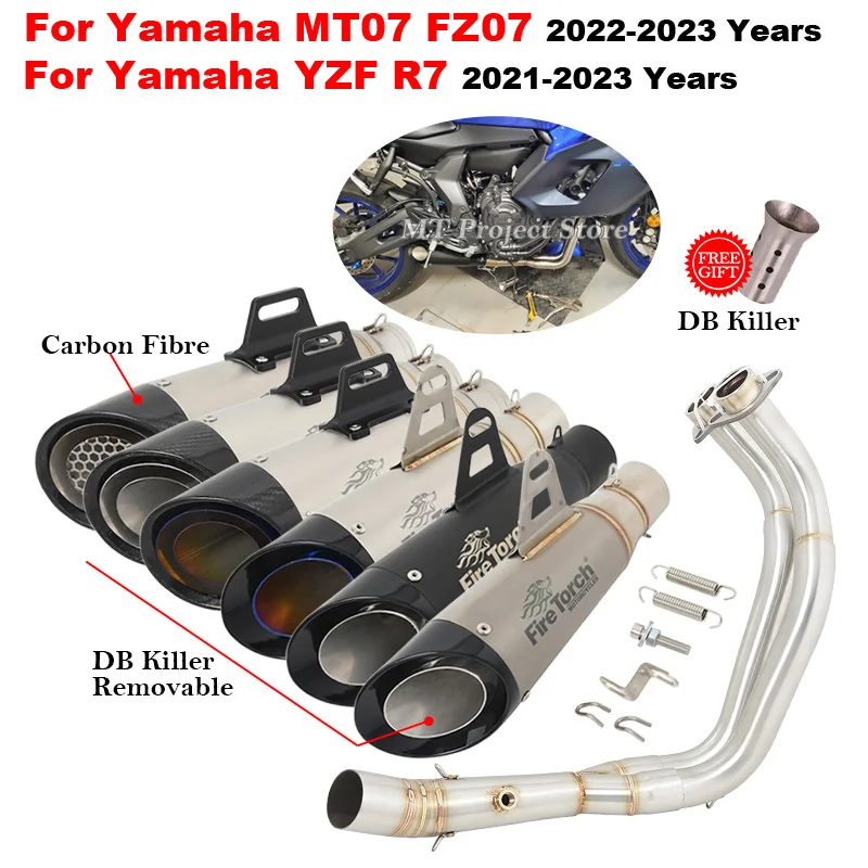 For YAMAHA MT-07 FZ-07 MT07 FZ07 MT 07 2021 2022 2023 Motorcycle Exhaust System Escape Front Link Pipe With Muffler DB Killer
For YAMAHA MT-07 FZ-07 MT07 FZ07 MT 07 2021 2022 2023 Motorcycle Exhaust System Escape Front Link Pipe With Muffler DB Killer