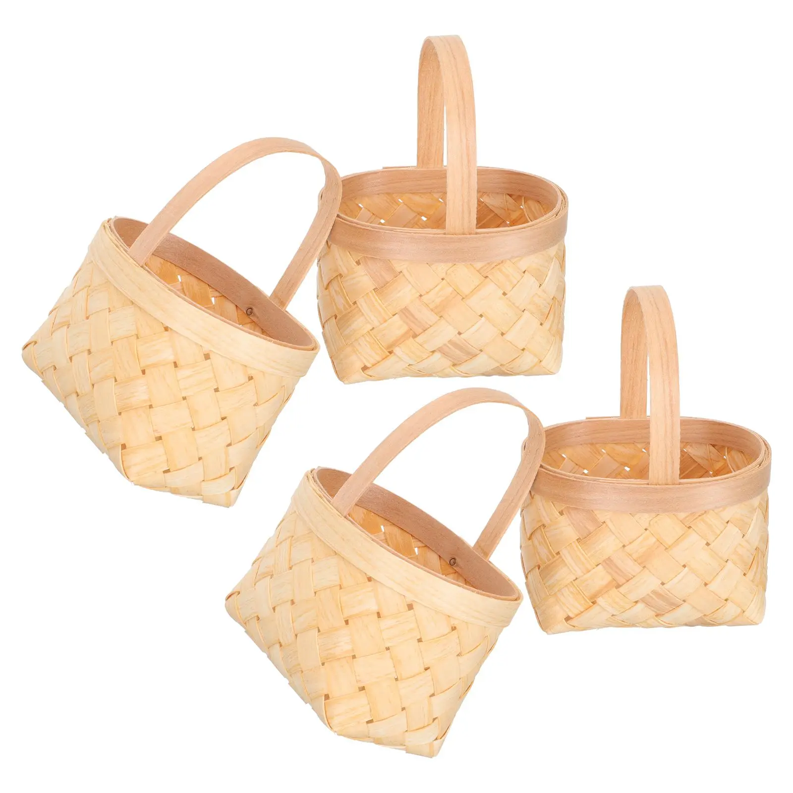 4 Pcs Small Wood Baskets Hand Held Woven Multi Functional Balcony Bedroom Living Room DIY Christmas Gift Baskets Floral
4 Pcs Small Wood Baskets Hand Held Woven Multi Functional Balcony Bedroom Living Room DIY Christmas Gift Baskets Floral
