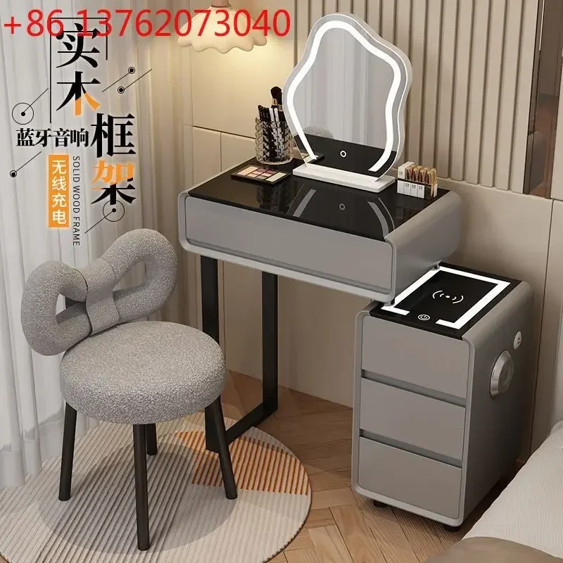 Smart dresser wireless charging light luxury Nordic bedroom dressing table modern simplicity
Smart dresser wireless charging light luxury Nordic bedroom dressing table modern simplicity