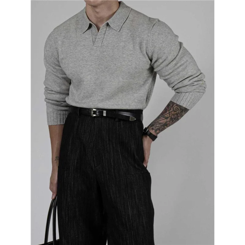 Свободный мужской вязаный свитер Pure Color V-Ne Design Осень Зима Высококачественный топ в стиле ретро Long Sve Crew Ne Top
Свободный мужской вязаный свитер Pure Color V-Ne Design Осень Зима Высококачественный топ в стиле ретро Long Sve Crew Ne Top