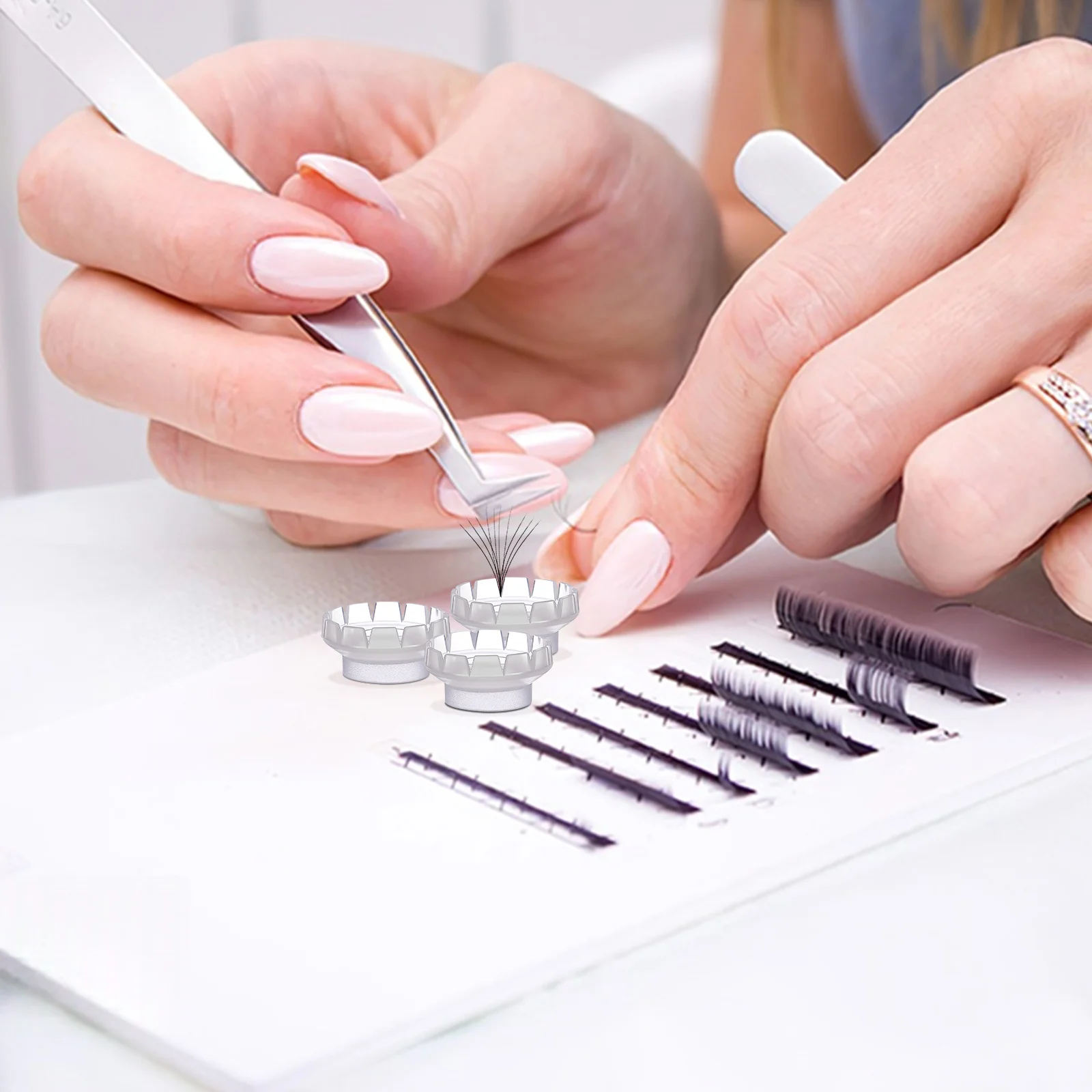 100Pcs Grafting Eyelash Reusable Waterproof Easy to for Flowering Extensions Tools and Accessories
100Pcs Grafting Eyelash Reusable Waterproof Easy to for Flowering Extensions Tools and Accessories